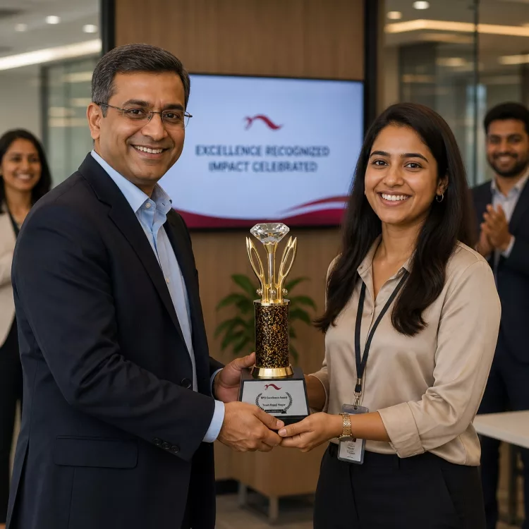 Diamond Metal Award Trophy